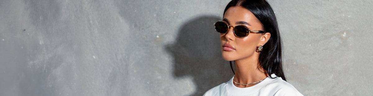 Women's sunglasses from ONEDAY Australia. Check out our range of Gold Sunglasses.