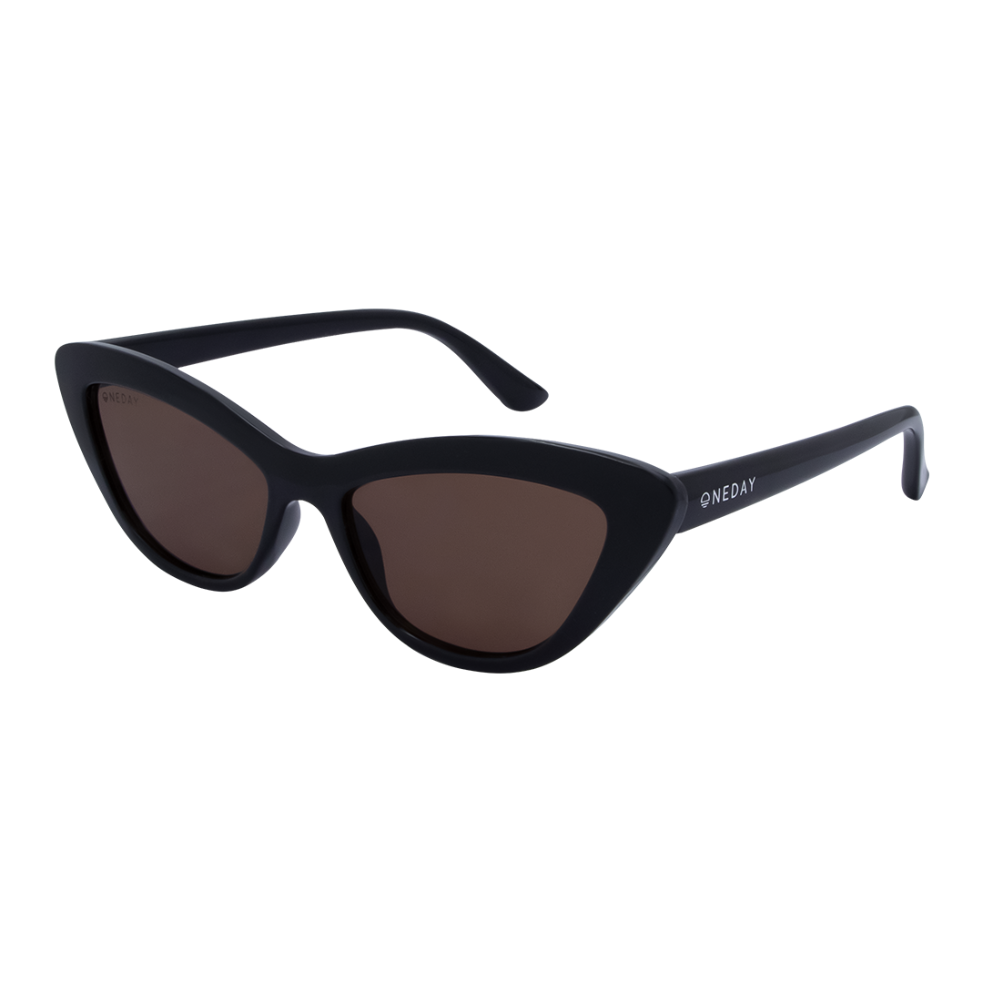 Desorbo Black Brown Cats Eye Women's Sunglasses