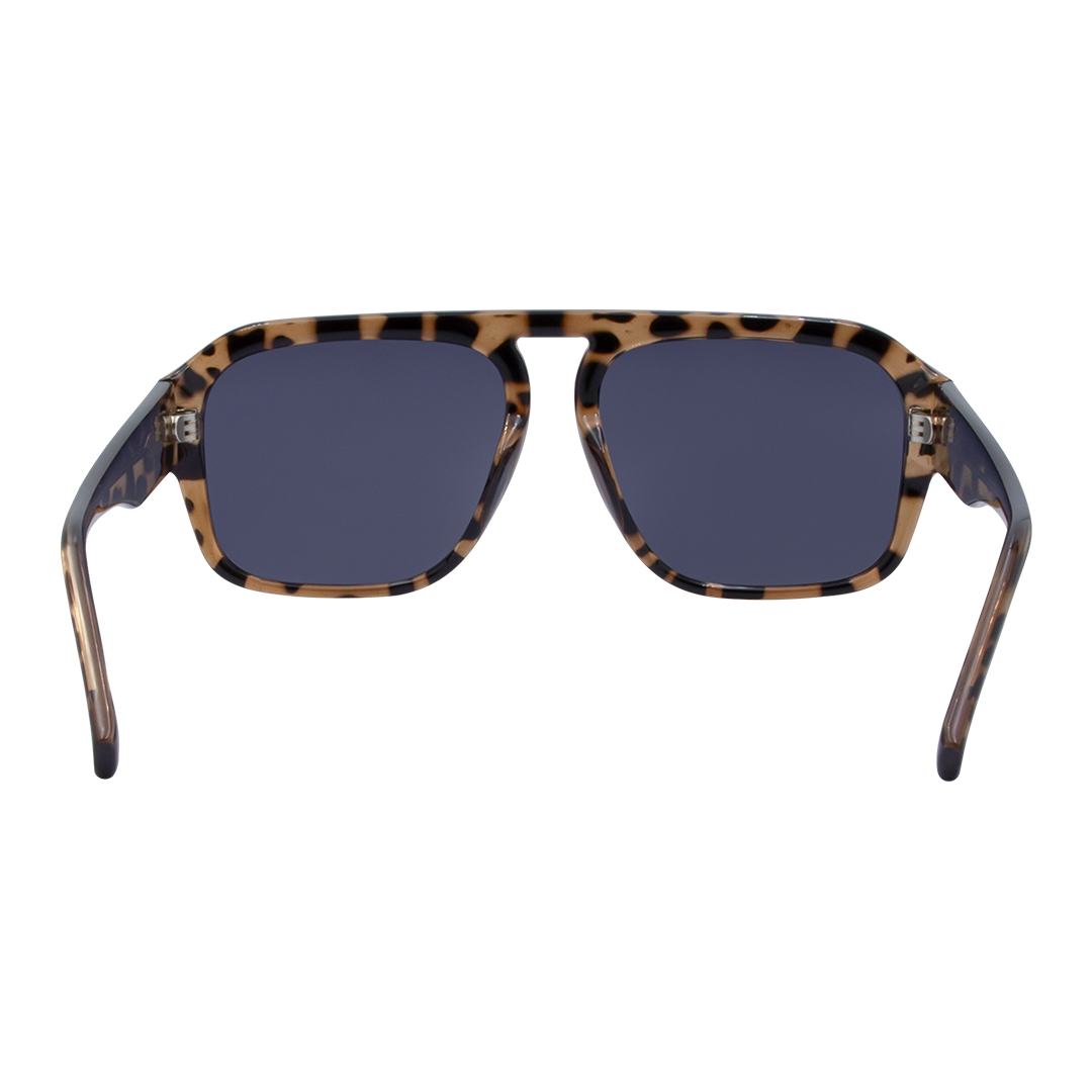 Florence Aviator Women's Sunglasses with Tortoise Shell Frame and Gradient Smoke Polarised Lens inside view