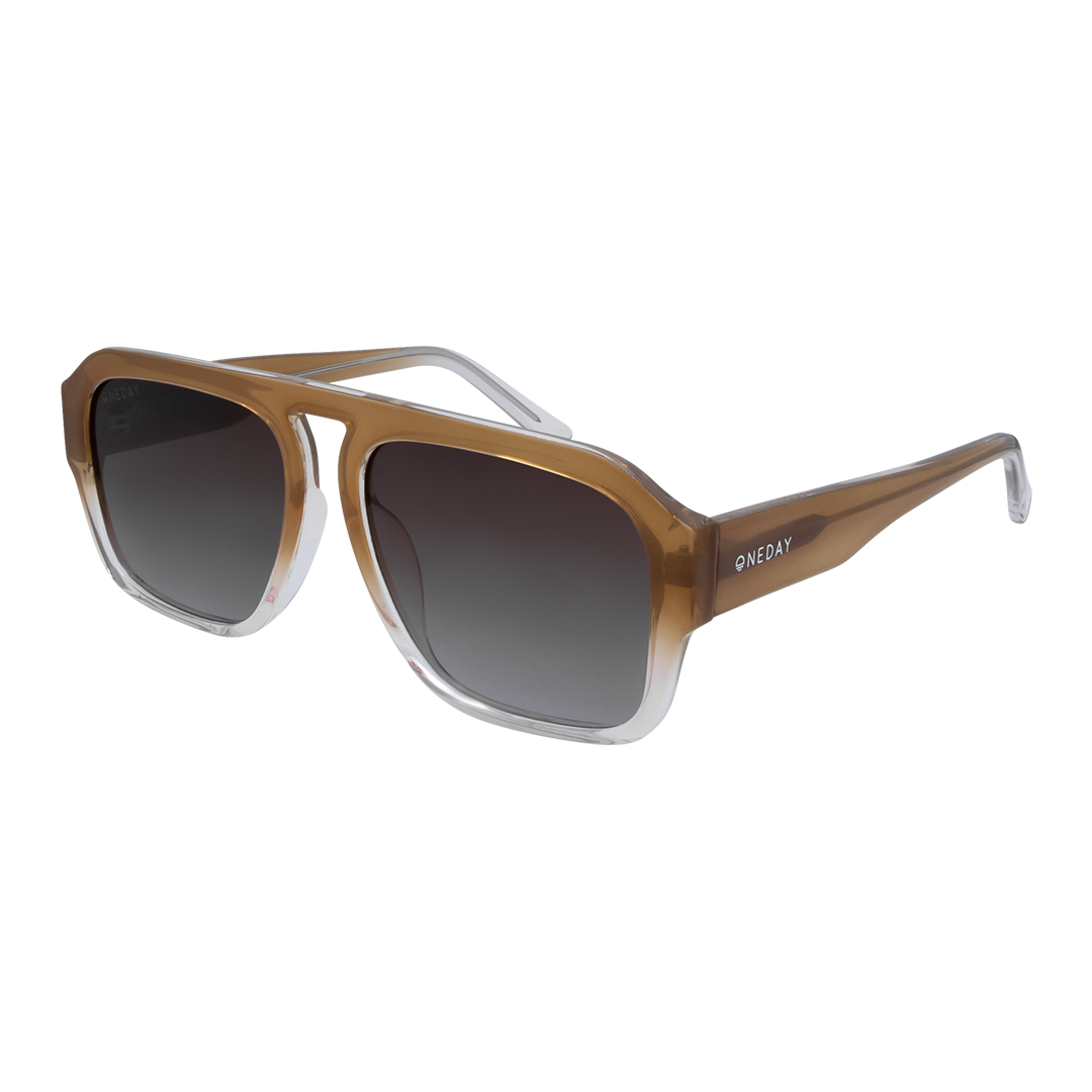 Florence Beige Brown Aviator Women's Polarised Sunglasses