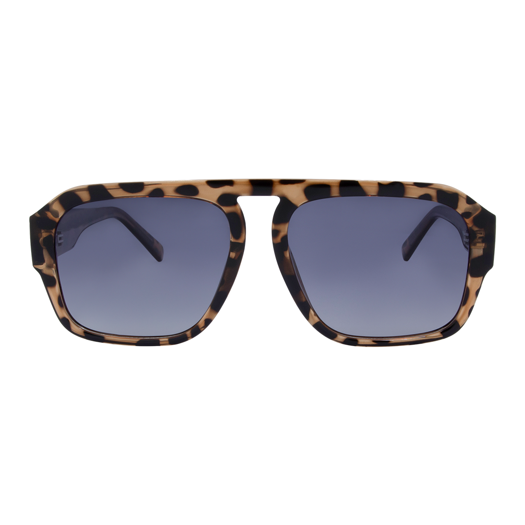 Florence Tortoise Shell Aviator Women's Polarised Sunglasses front view