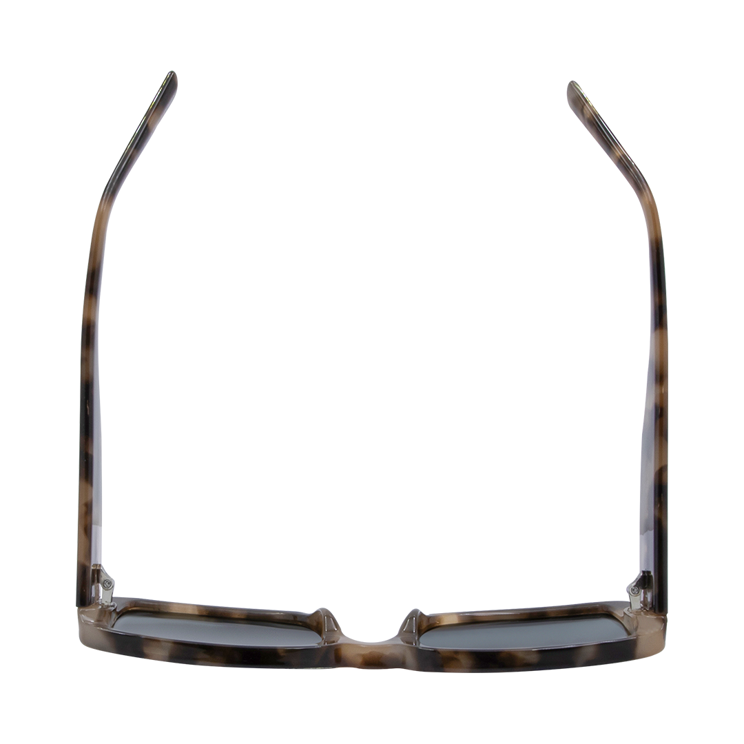 Luna Rectangle Women's Sunglasses with Tortoise Shell Frame and G15 Polarised Lens top view
