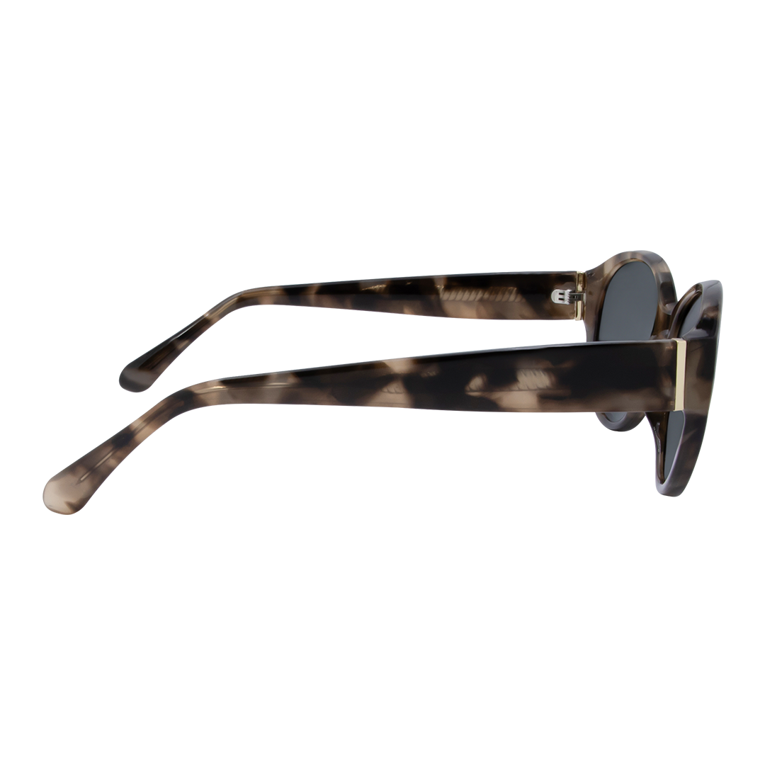 Polly Oval Women's Sunglasses with Tortoise Shell Frame and G15 Polarised Lens right view