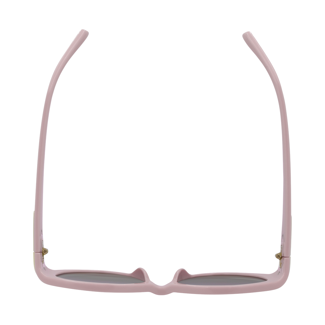 Sofia Pink Brown Oval Women's Sunglasses top view