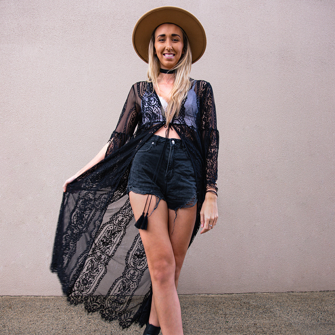 Feelin' It Robe - Black