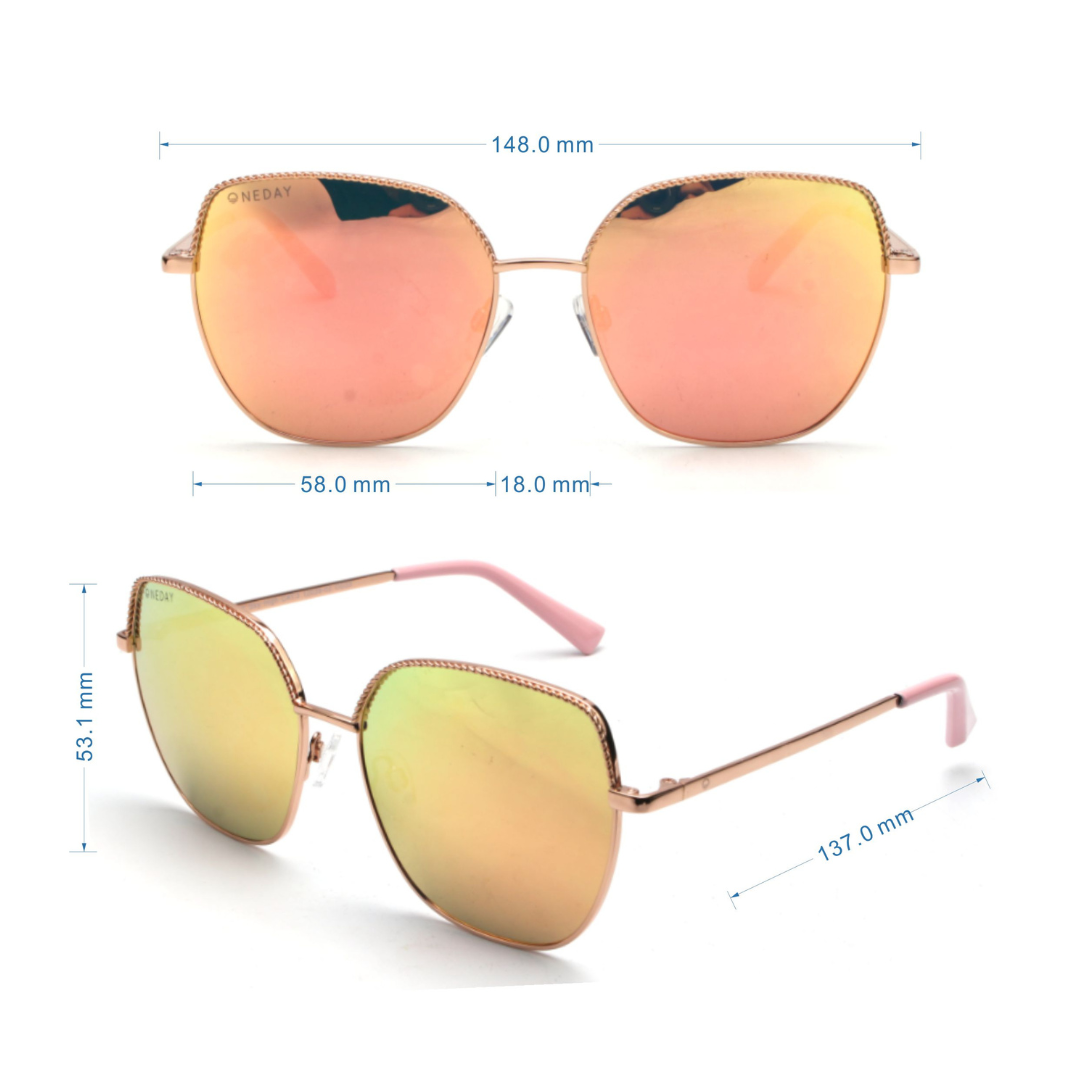 Sky High - Rose Gold Rose Measurements