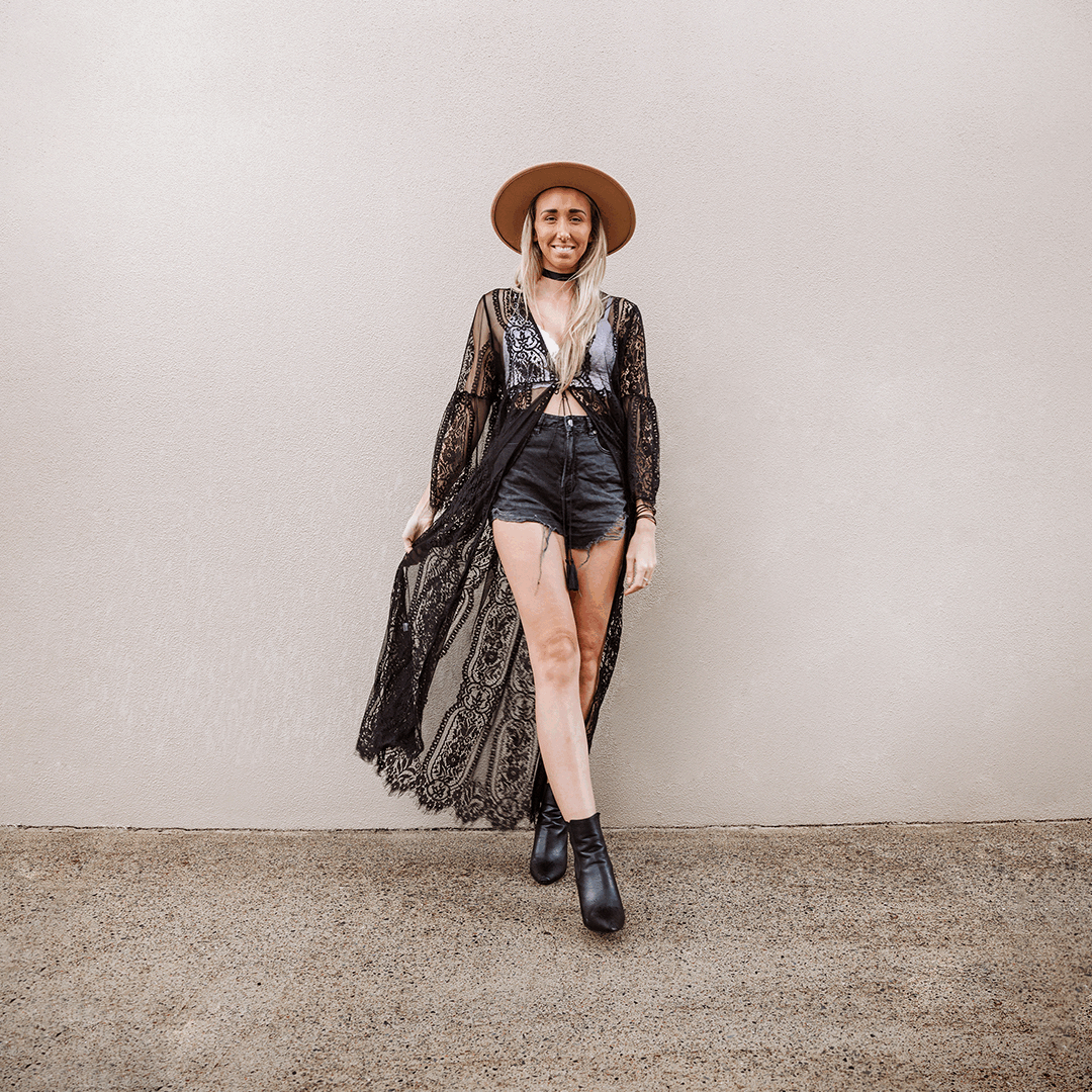 Feelin' It Robe - Black
