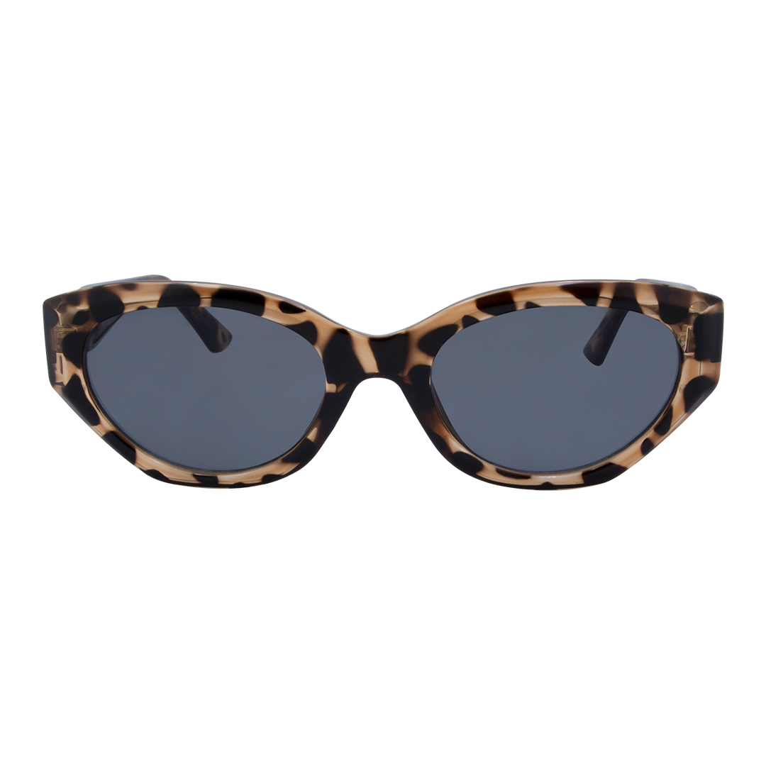 Blakey Tortoise Shell Oval Women's Sunglasses front view