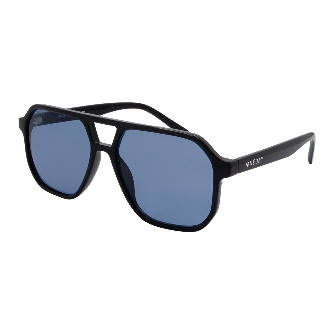 Delilah - Black Blue Aviator Women's Sunglasses | ONEDAY