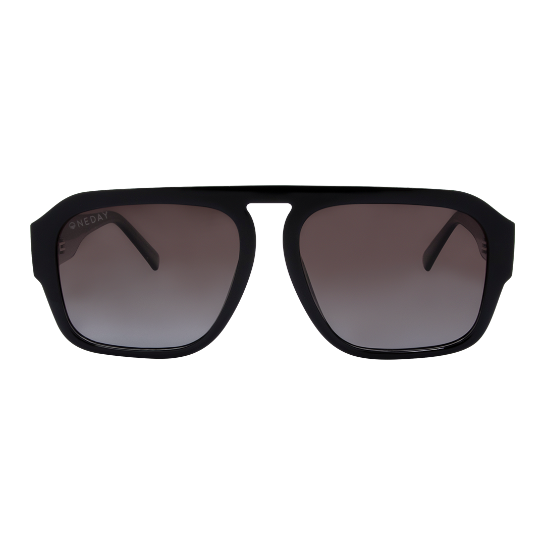 Florence Black Brown Aviator Women's Polarised Sunglasses front view