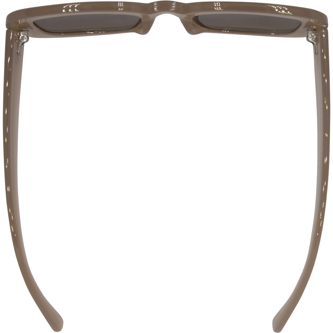 Holiday Cat Eyes Sunglasses with Brown Frame and Brown Lens top view