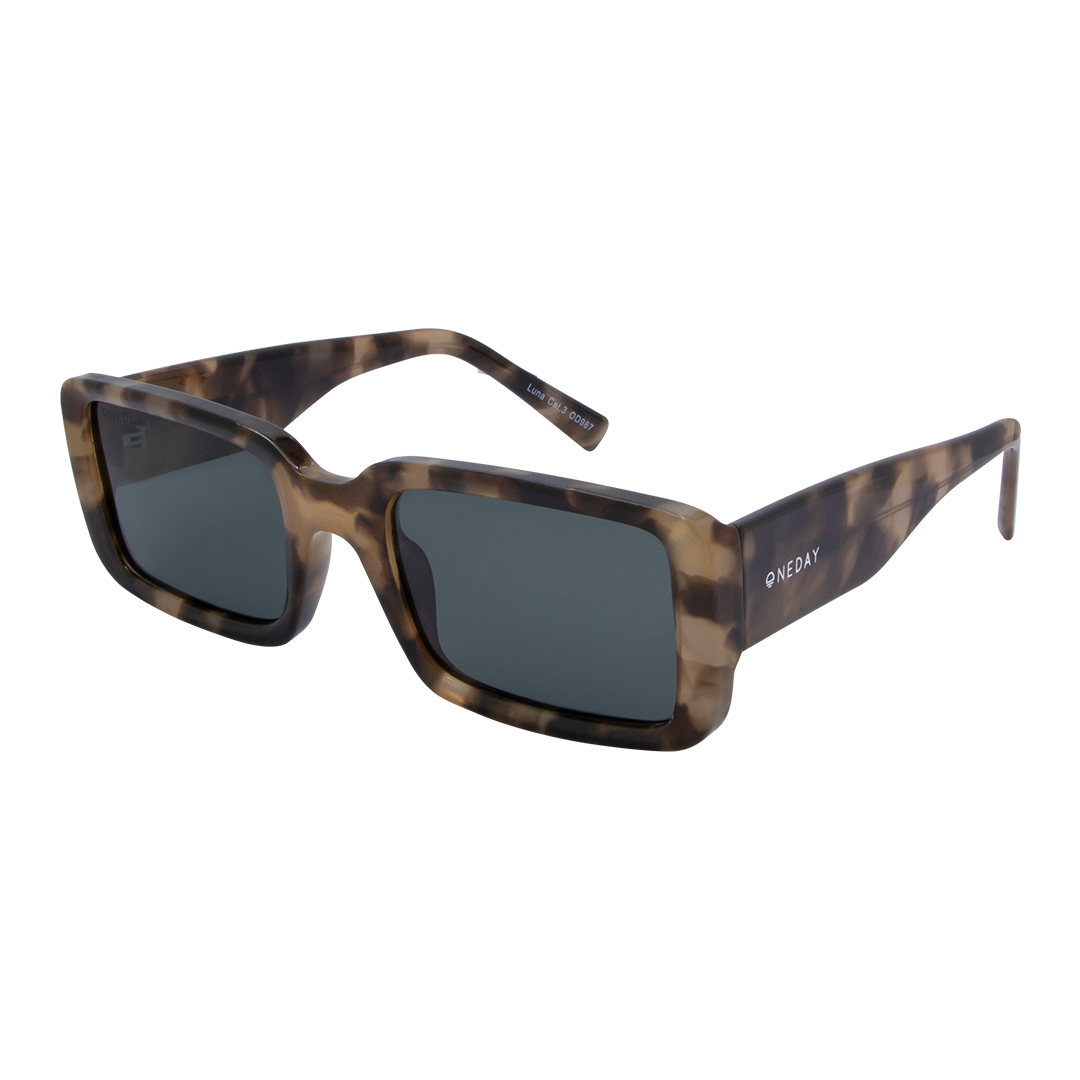 Luna Tortoise Shell G15 Rectangle Women's Polarised Sunglasses