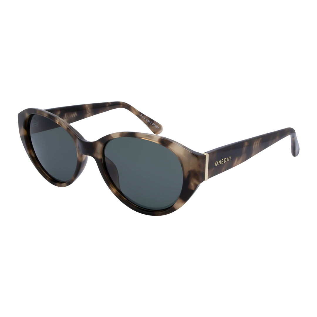 Polly Tortoise Shell G15 Oval Women's Polarised Sunglasses