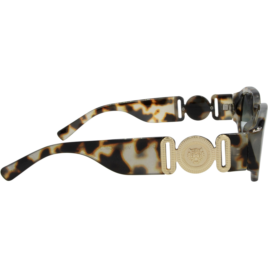 Vogue Tort Angular Womens Sunglasses right view with G15 lens