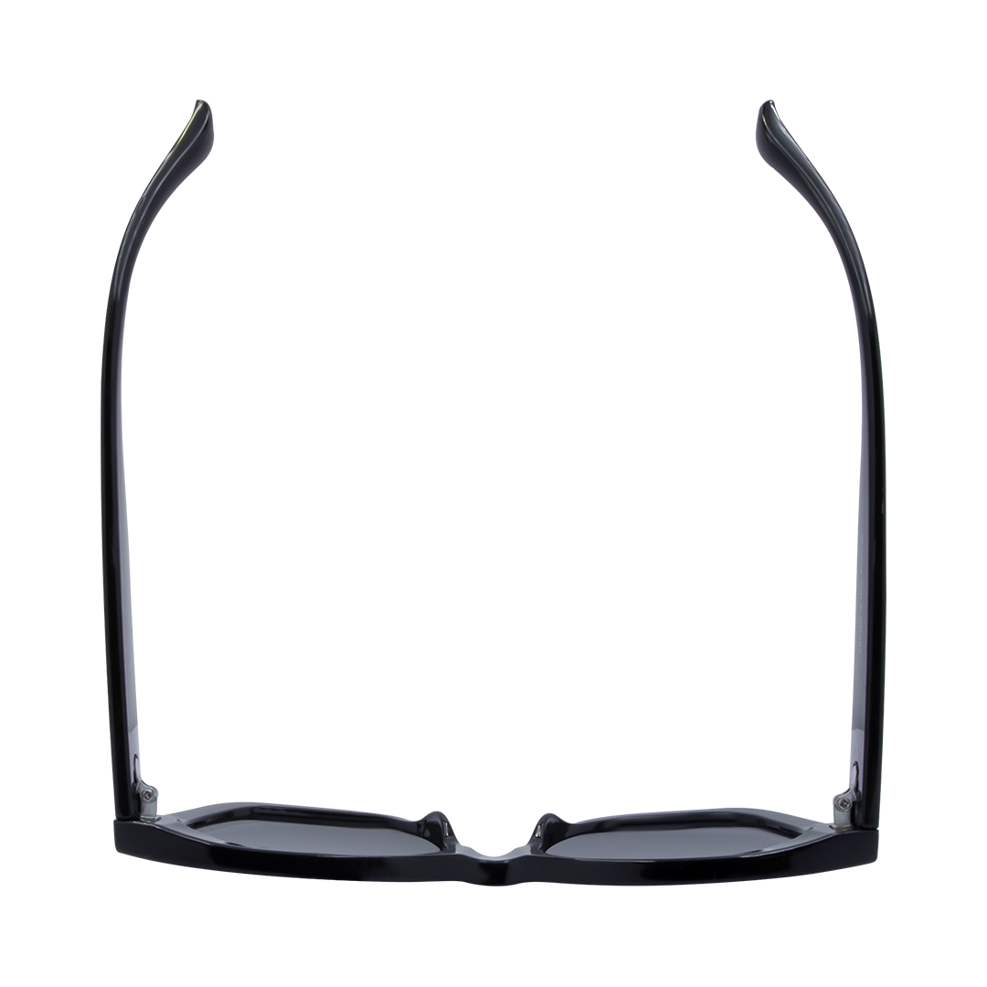 Winona Cats Eye Women's Sunglasses with Black Frame and Smoke Lens top view