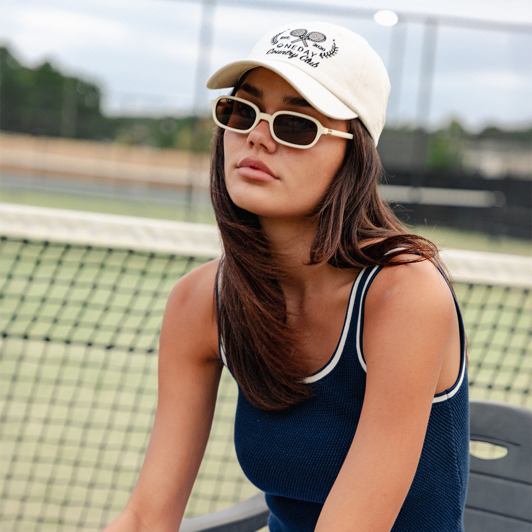 Woman wearing Ellery in Cream Brown