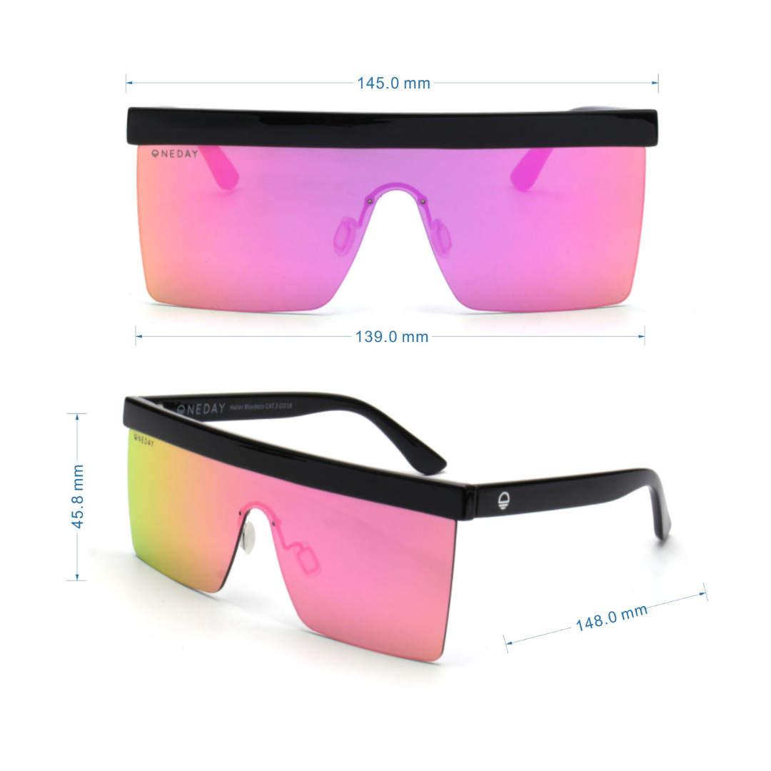 Hater Blockers - Black Pink Measurements