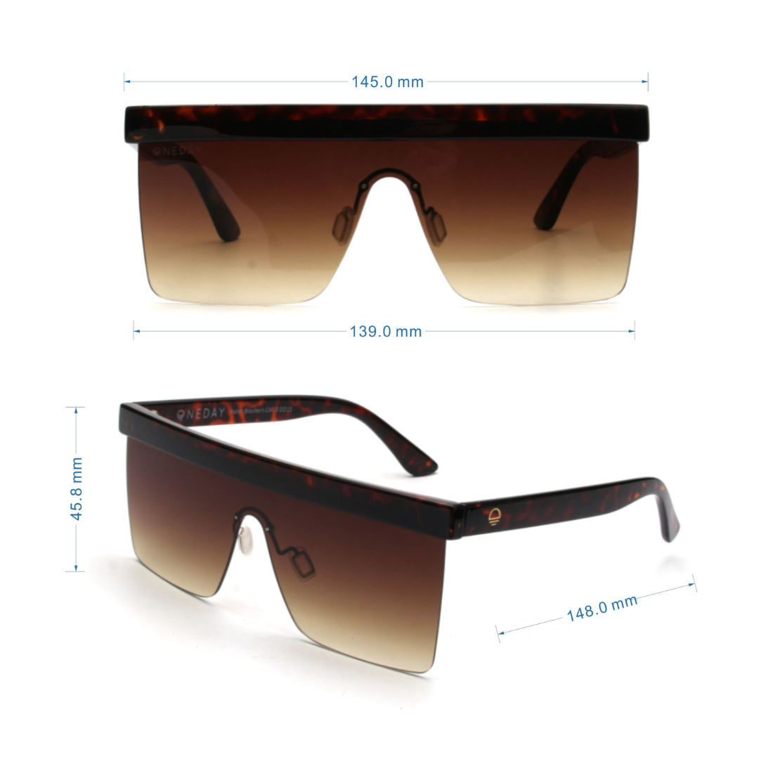 Hater Blockers - Tort Brown Measurements