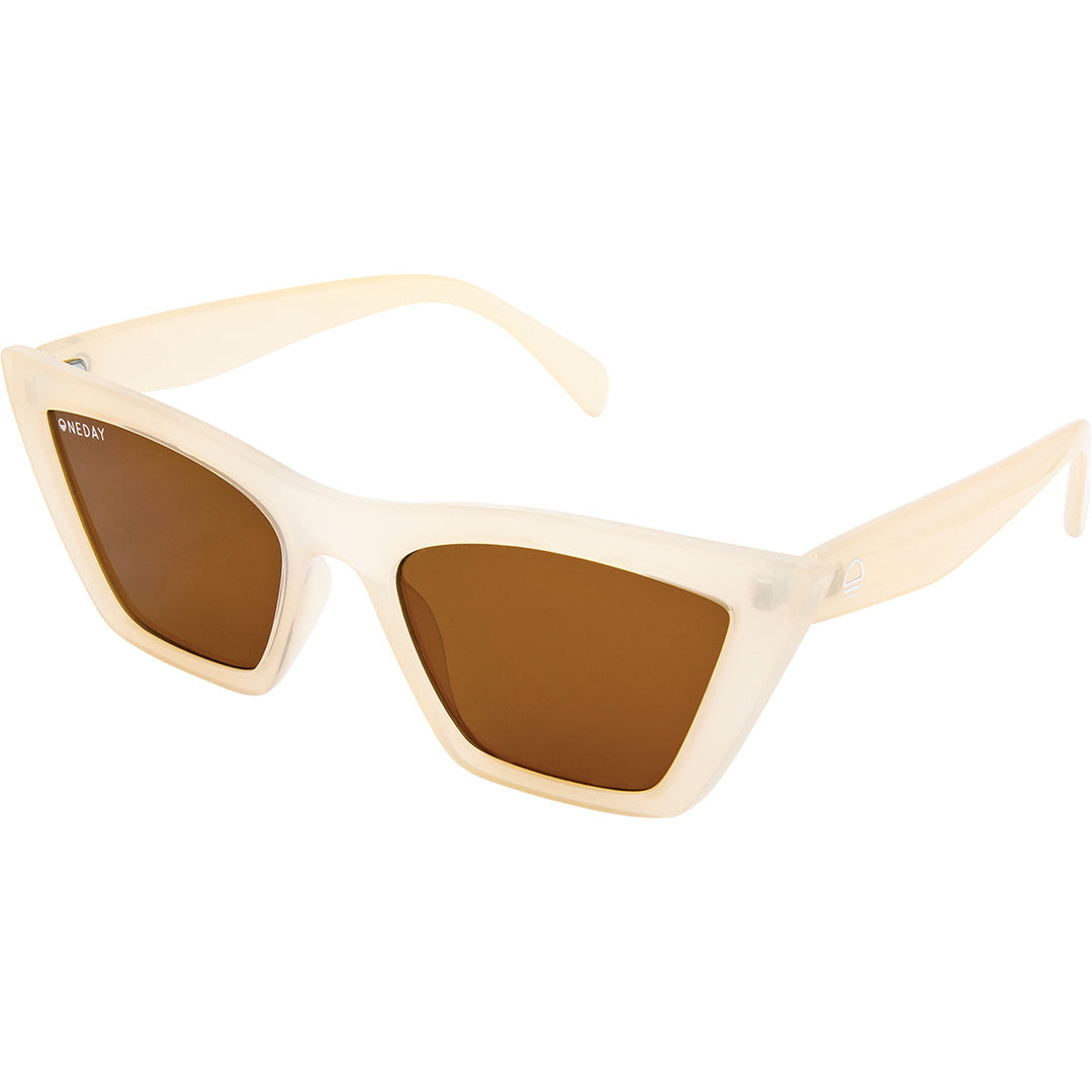 Sugar and Spice - Creme Brown Women's Cats Eye Sunglasses