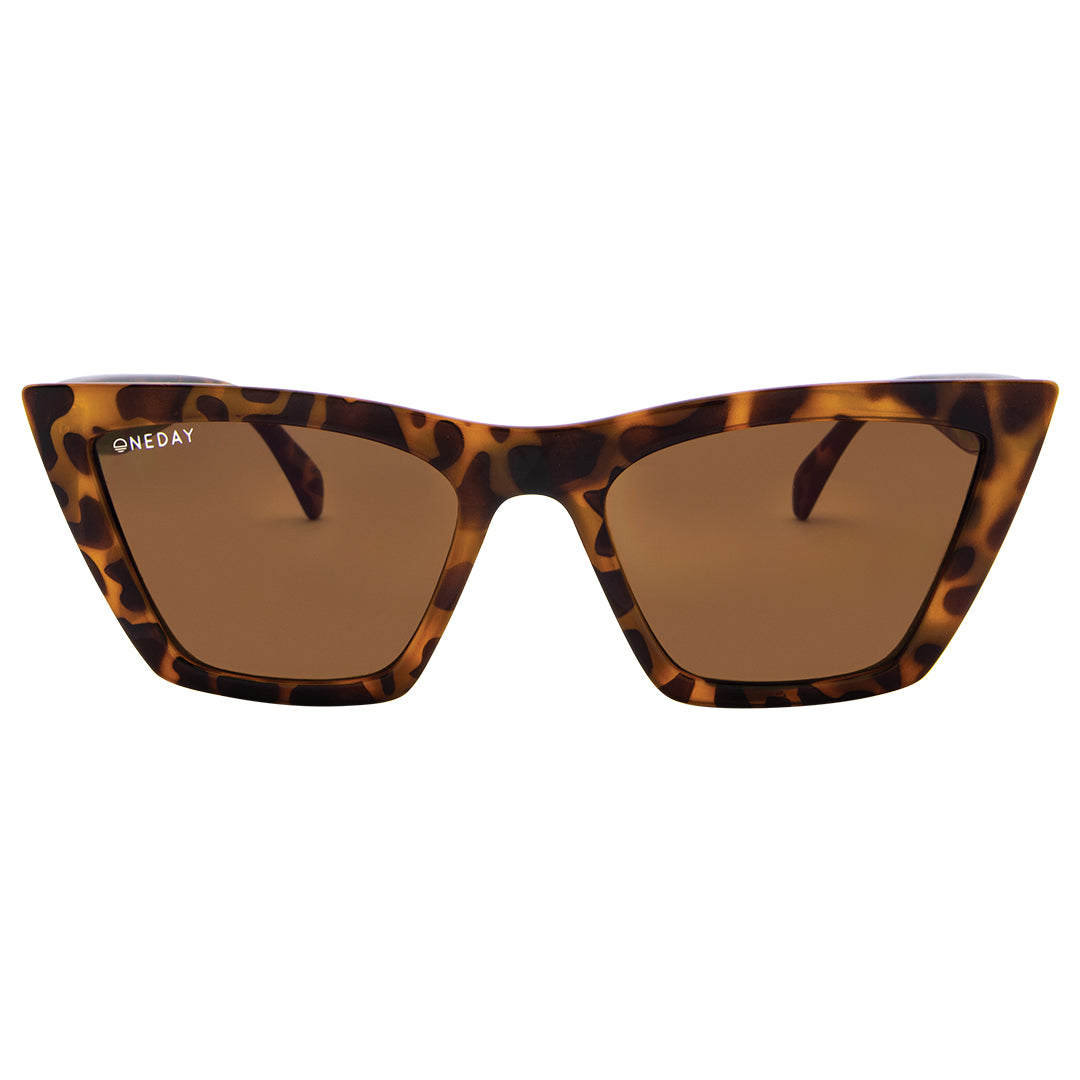 Sugar and Spice - Tort Brown Women's Cats Eye Sunglasses