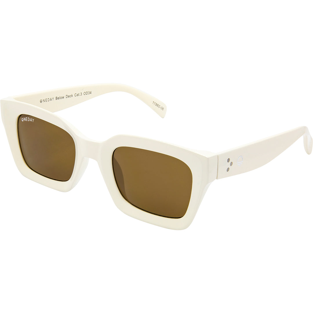 Below Deck Cream Brown Women's Sunglasses