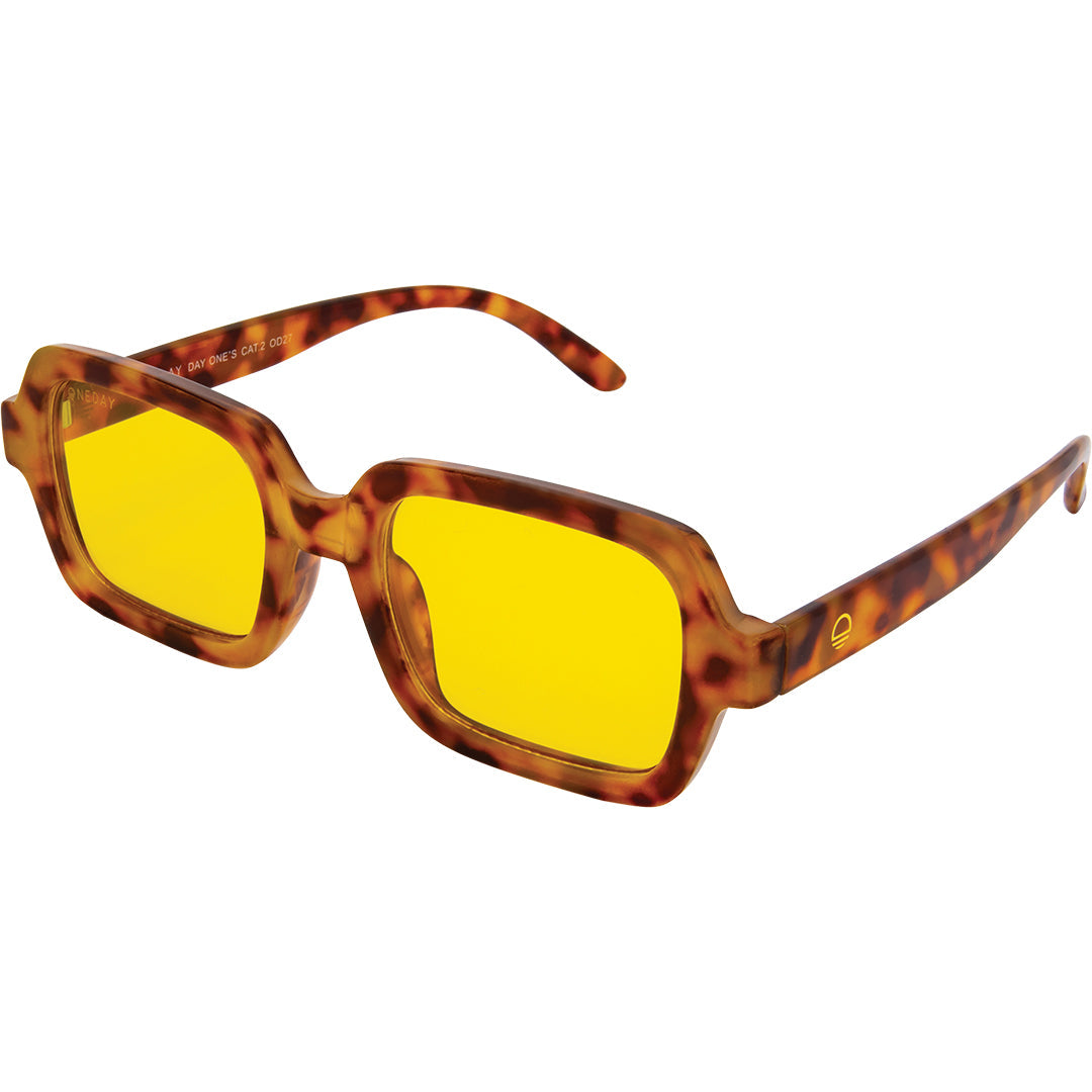 Day One's - Orange Tort Brown UV400 Women's Sunglasses