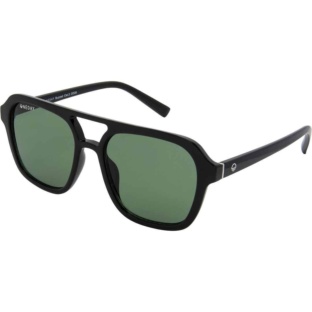 Buzzed - Black Green UV400 Women's Sunglasses