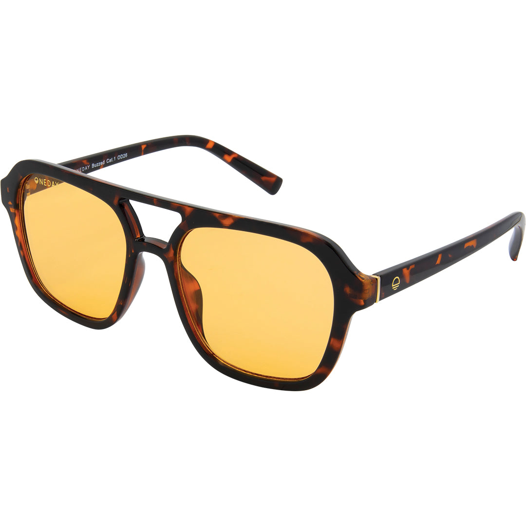 Buzzed - Tort Orange UV400 Women's Sunglasses