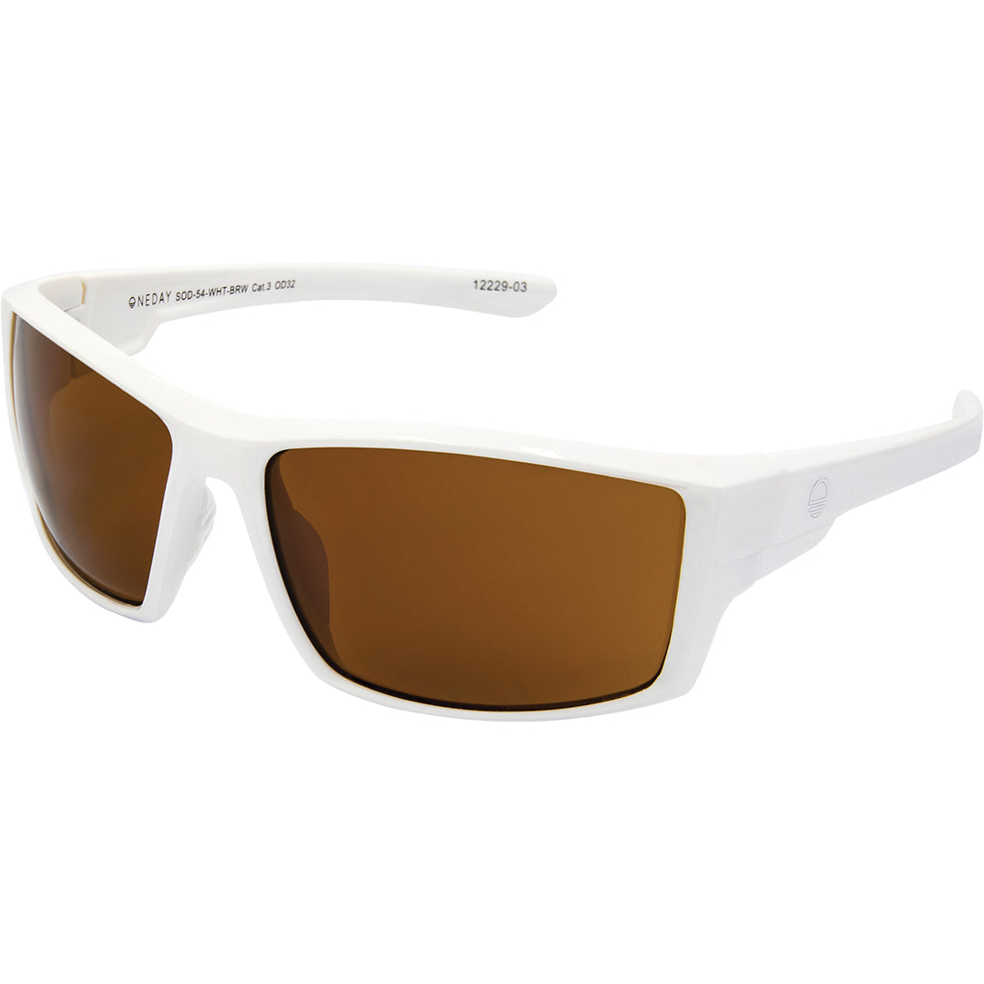 Servo White Brown Women's Sunglasses