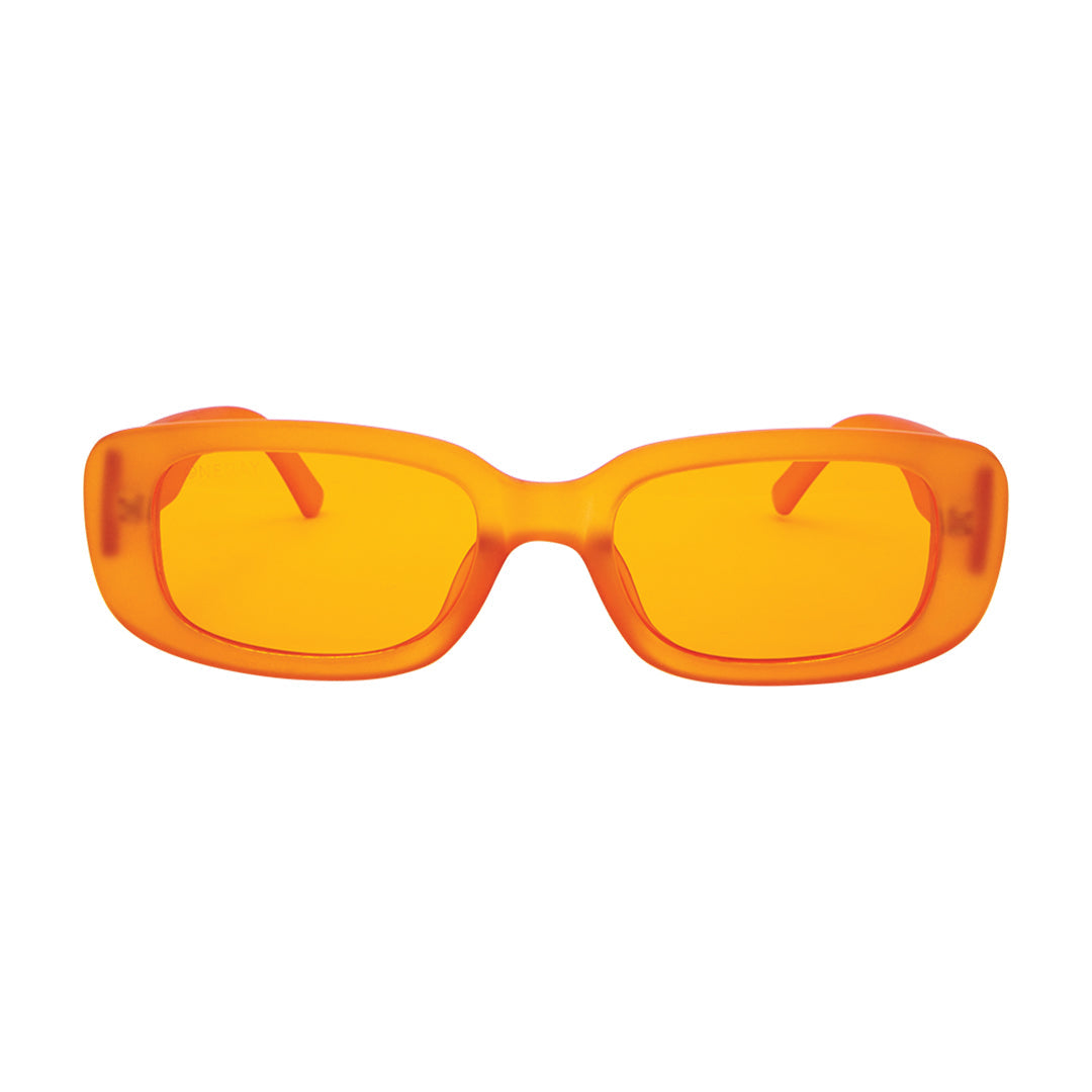 Drop Top Convertible Orange Orange Women's Sunglasses Front View