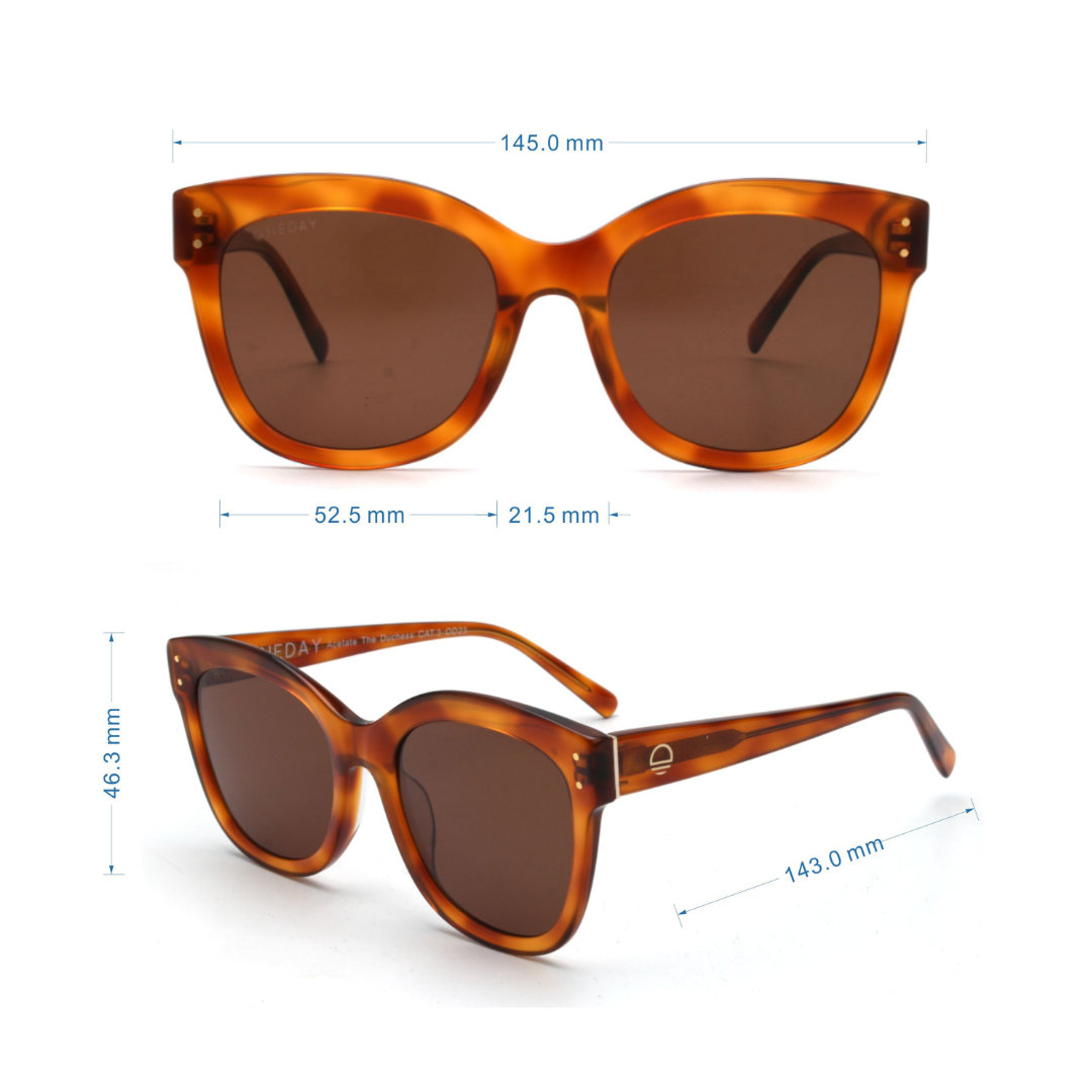 The Duchess Honey Brown Polarised Acetate Measurements