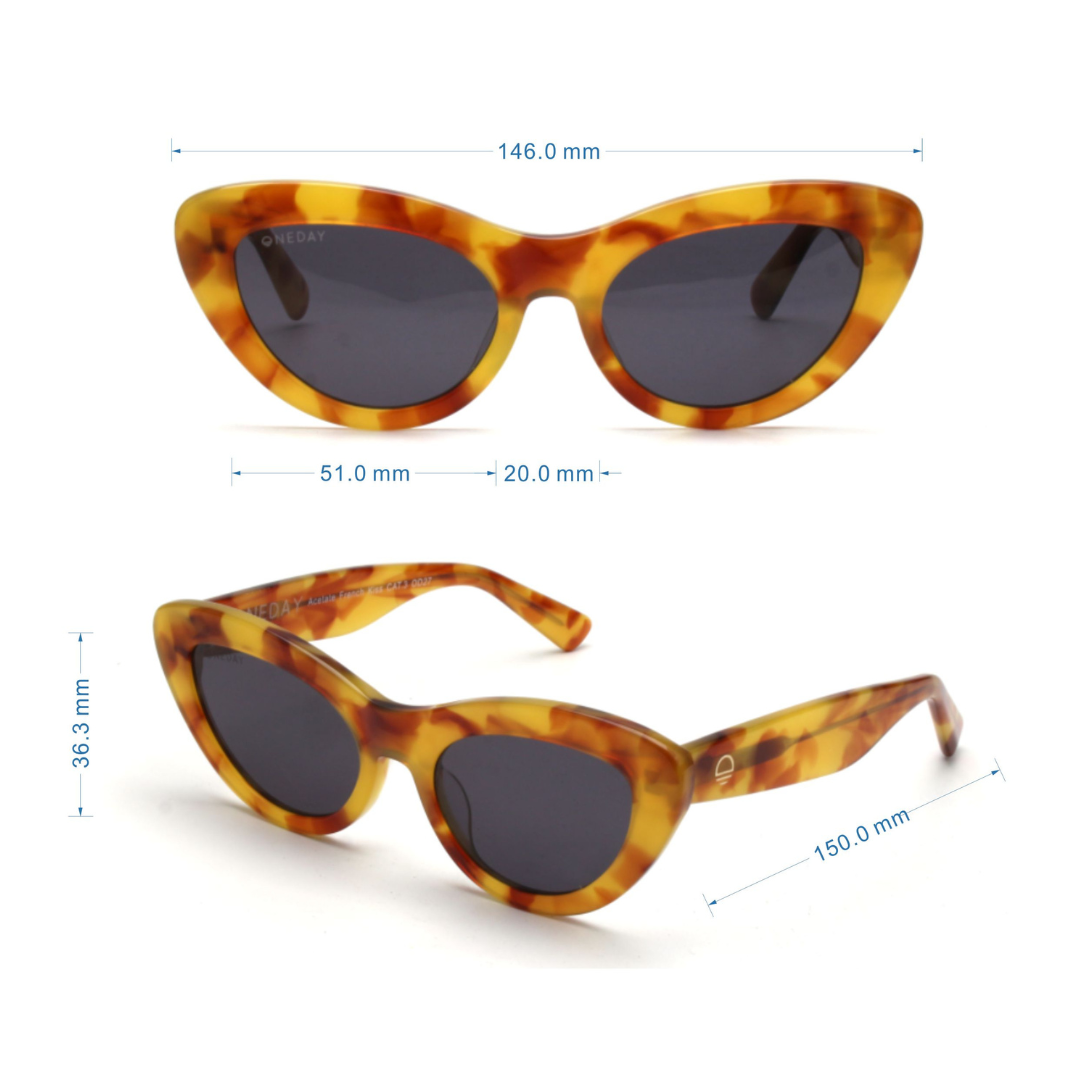 French Kiss Orange Tort Smoke Polarised Acetate Measurements