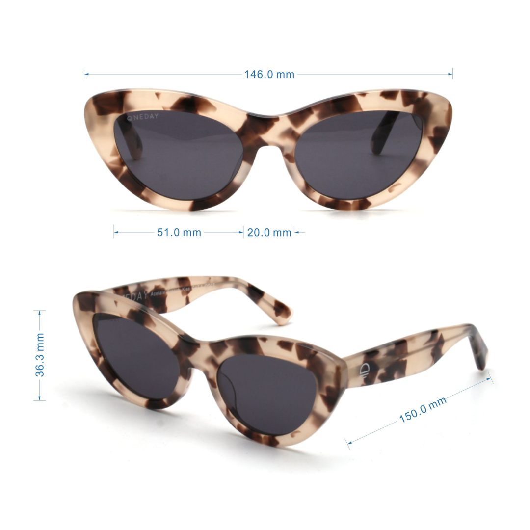 French Kiss White Tort Smoke Polarised Acetate Measurements