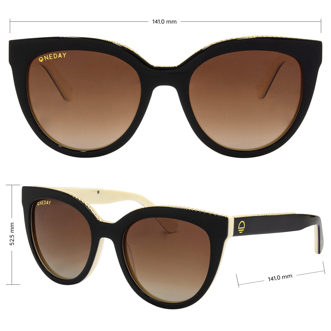 Chain Reaction - Black Brown Polarised Acetate