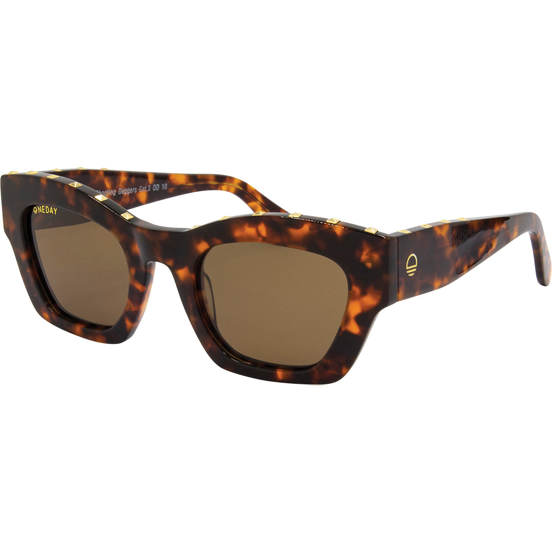 Shooting Daggers Tort Brown Polarised Acetate