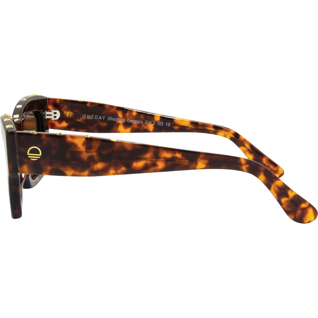 Shooting Daggers Tort Brown Polarised Acetate