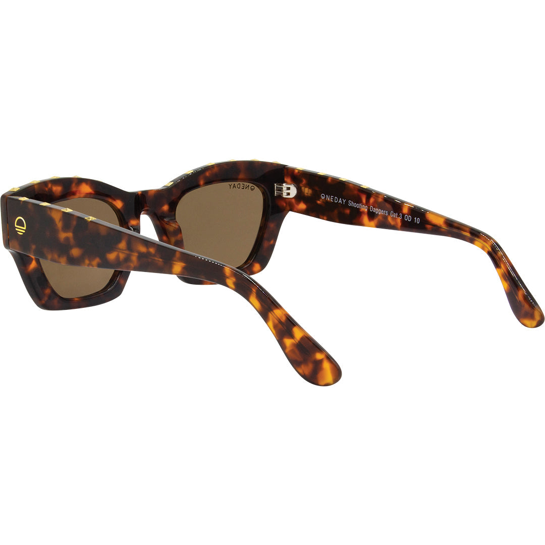 Shooting Daggers Tort Brown Polarised Acetate